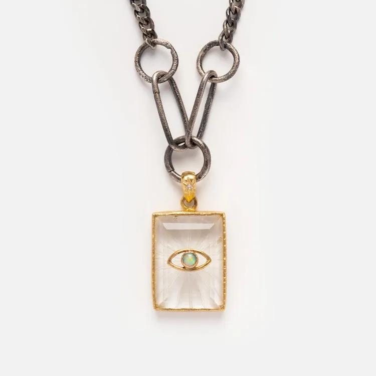 Opal Eye Amulet for Protection