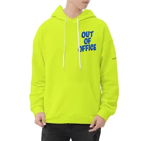 OUT OF OFFICE OVERSIZED GRAPHIC HOODIE - NEON YELLOW