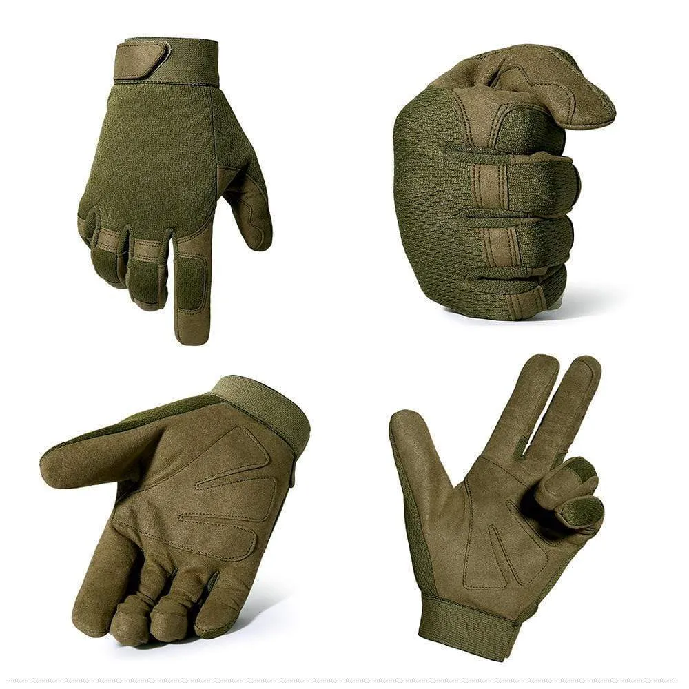 Outdoor Sports Tactical Gloves Training Army Climbing Shooting Cycling Ski Bicycle Wearproof Riding Mtb Road Bike Mittens Men