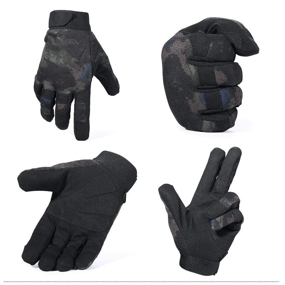 Outdoor Sports Tactical Gloves Training Army Climbing Shooting Cycling Ski Bicycle Wearproof Riding Mtb Road Bike Mittens Men