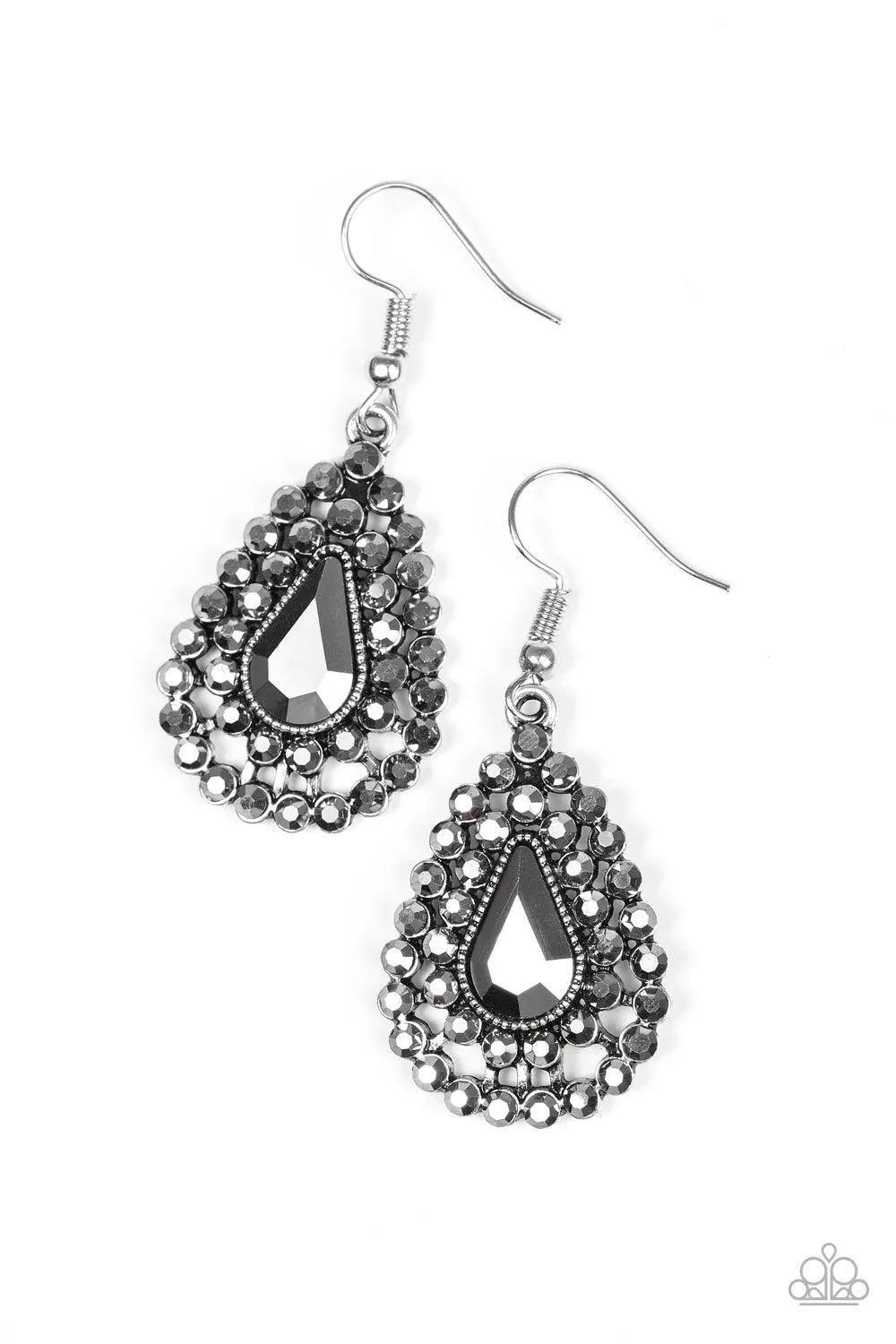 Paparazzi Diamond Dazzle Silver Earrings