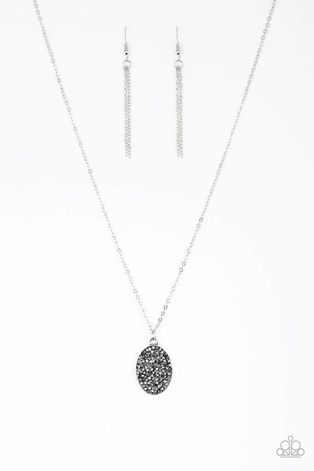 Paparazzi Star-Crossed Stargazer Silver Necklace Set