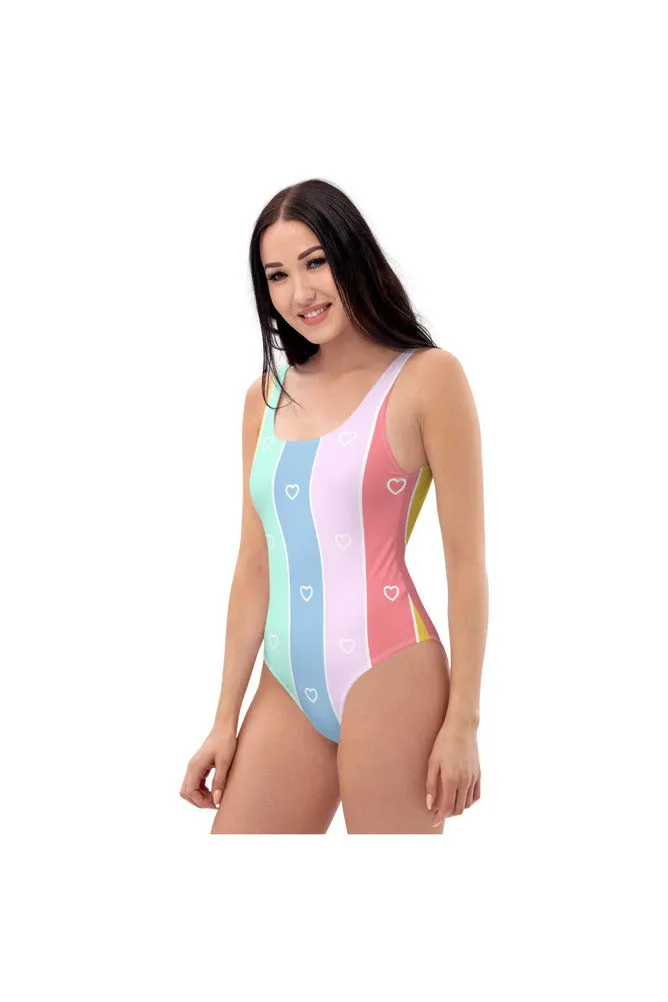 Pastel Love One-Piece Swimsuit