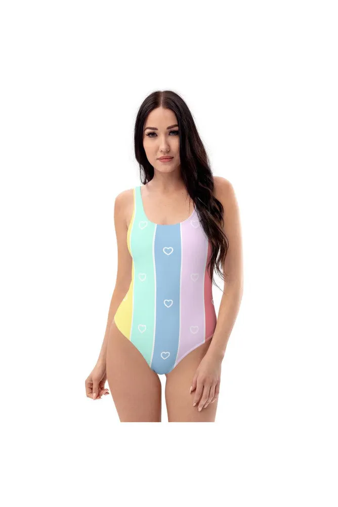 Pastel Love One-Piece Swimsuit