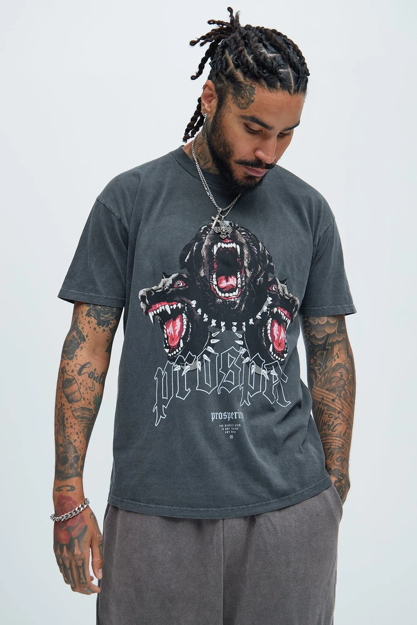 Prosper Vintage Short Sleeve Tee - Black