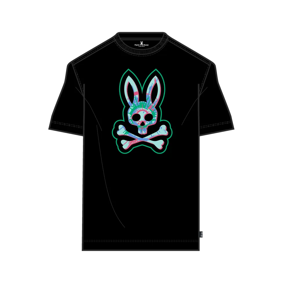 Psycho Bunny Mens Alsop Graphic Tee - Black