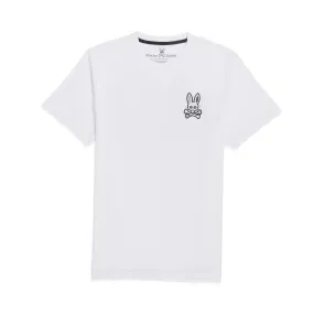 Psycho Bunny Mens Depoe Back Graphic Tee - White