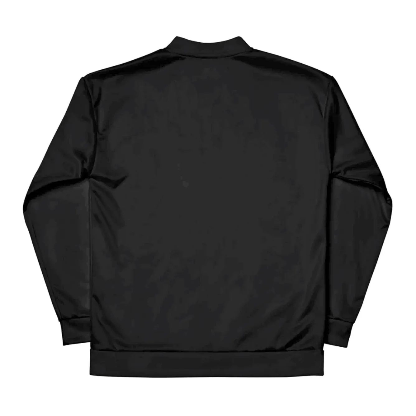 RADPRESENT LOGO PRINTED GLOSSY BOMBER - BLACK