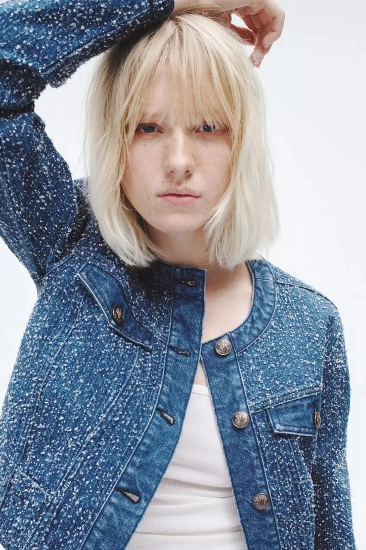 Rag & Bone Cora Denim Jacket - Midtweed