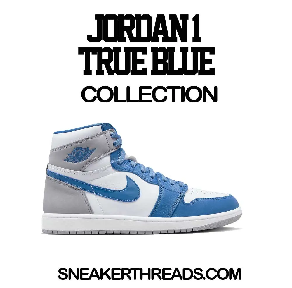 Retro 1 True Blue Shirt - Fresh Sneakers - White