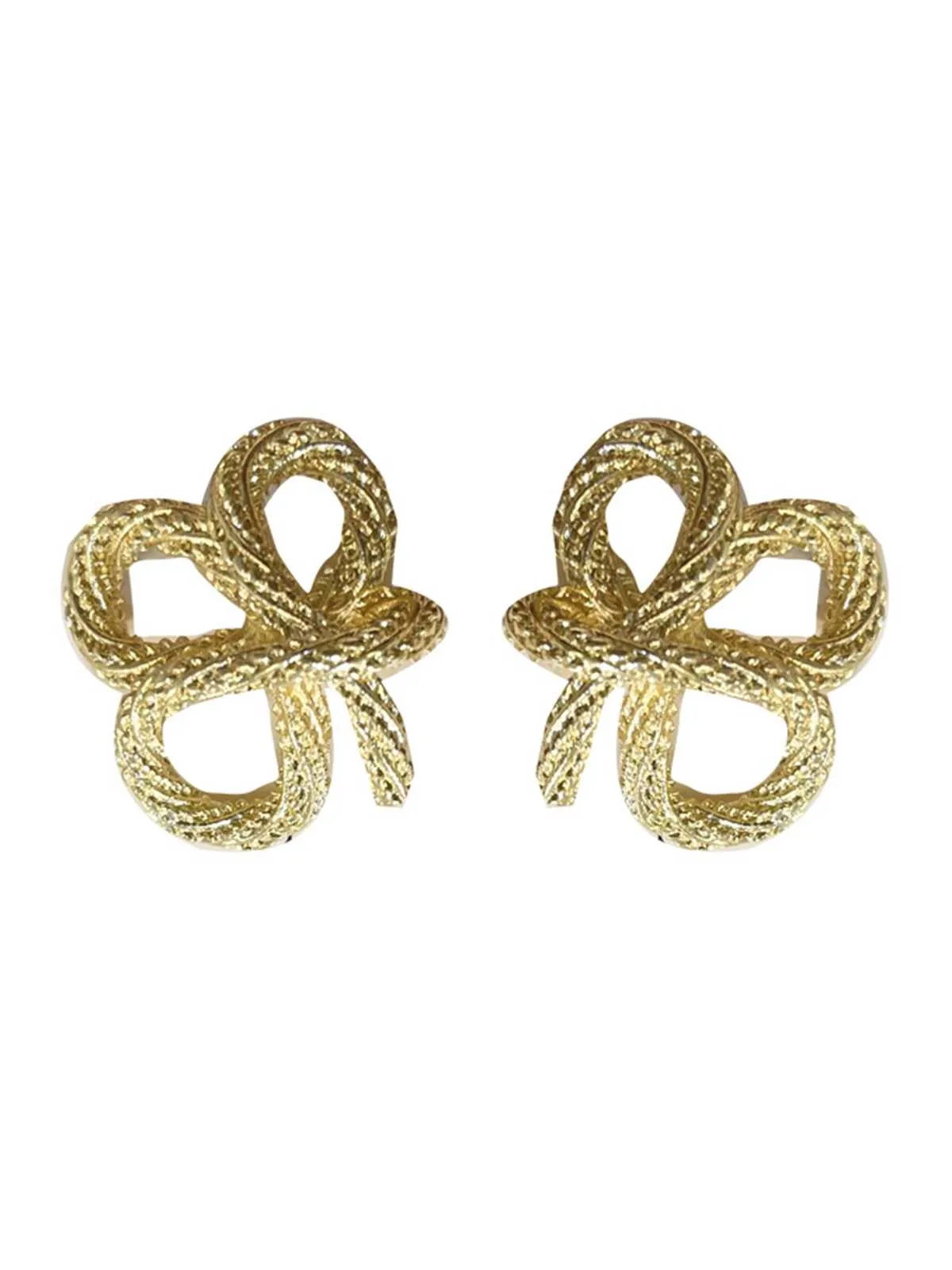 Retro Gold Knot Earrings