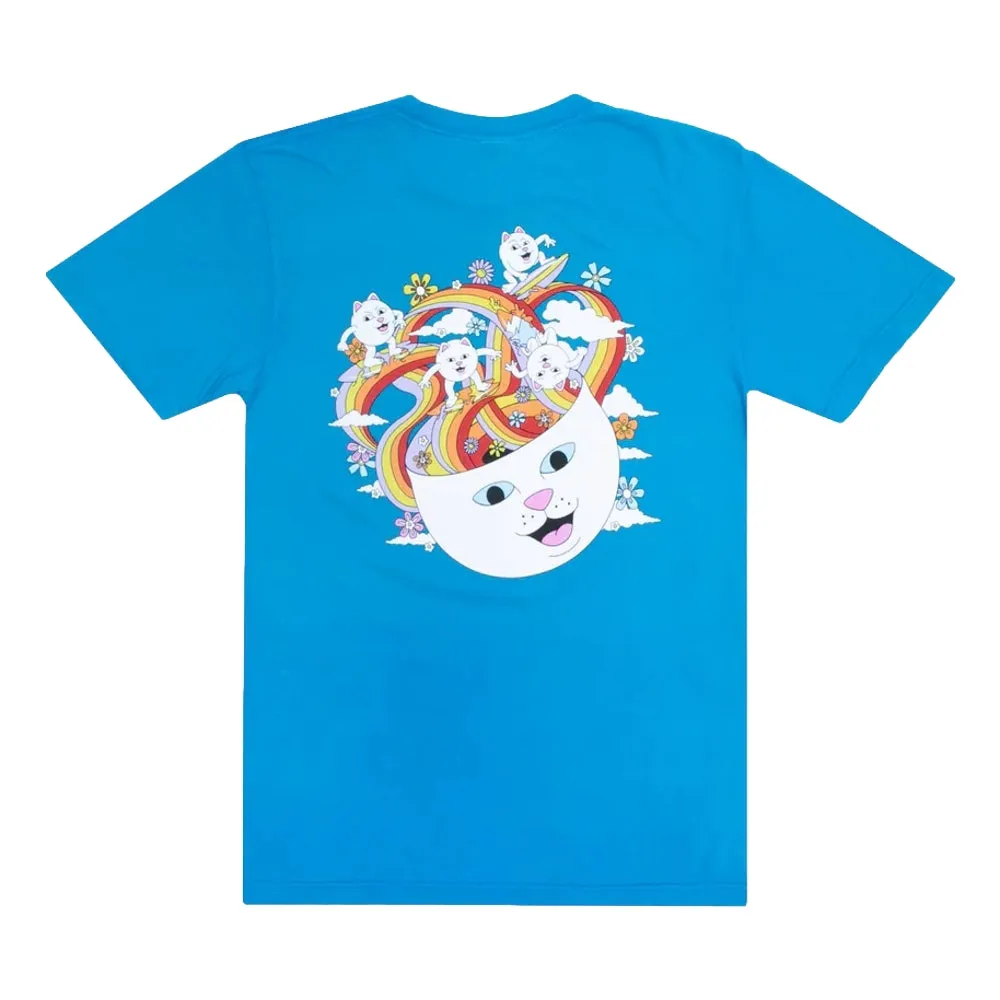 RIPNDIP SKATING RAINBOW TEE-BLUE