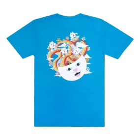 RIPNDIP SKATING RAINBOW TEE-BLUE