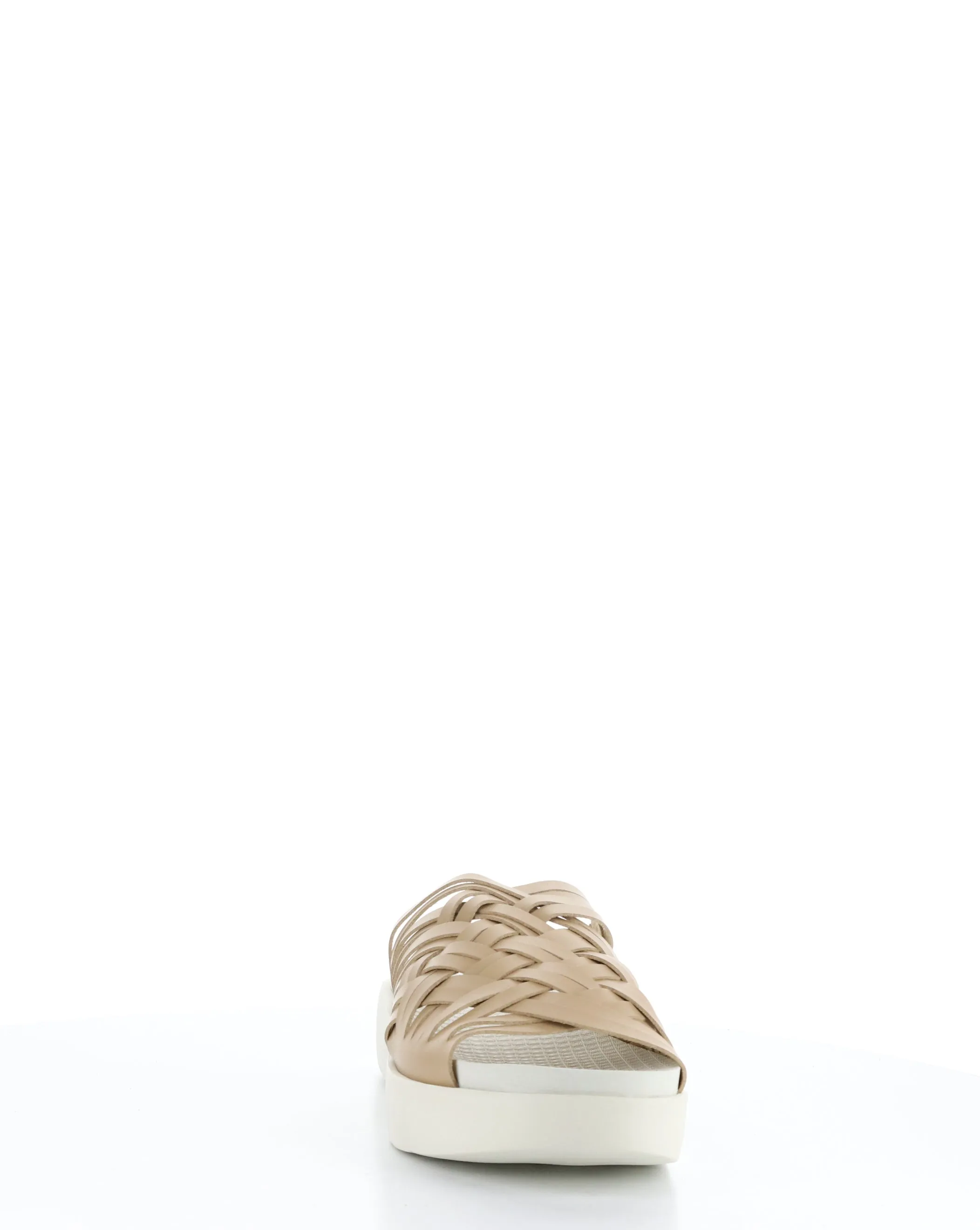 RISED TAN Slip-on Sandals