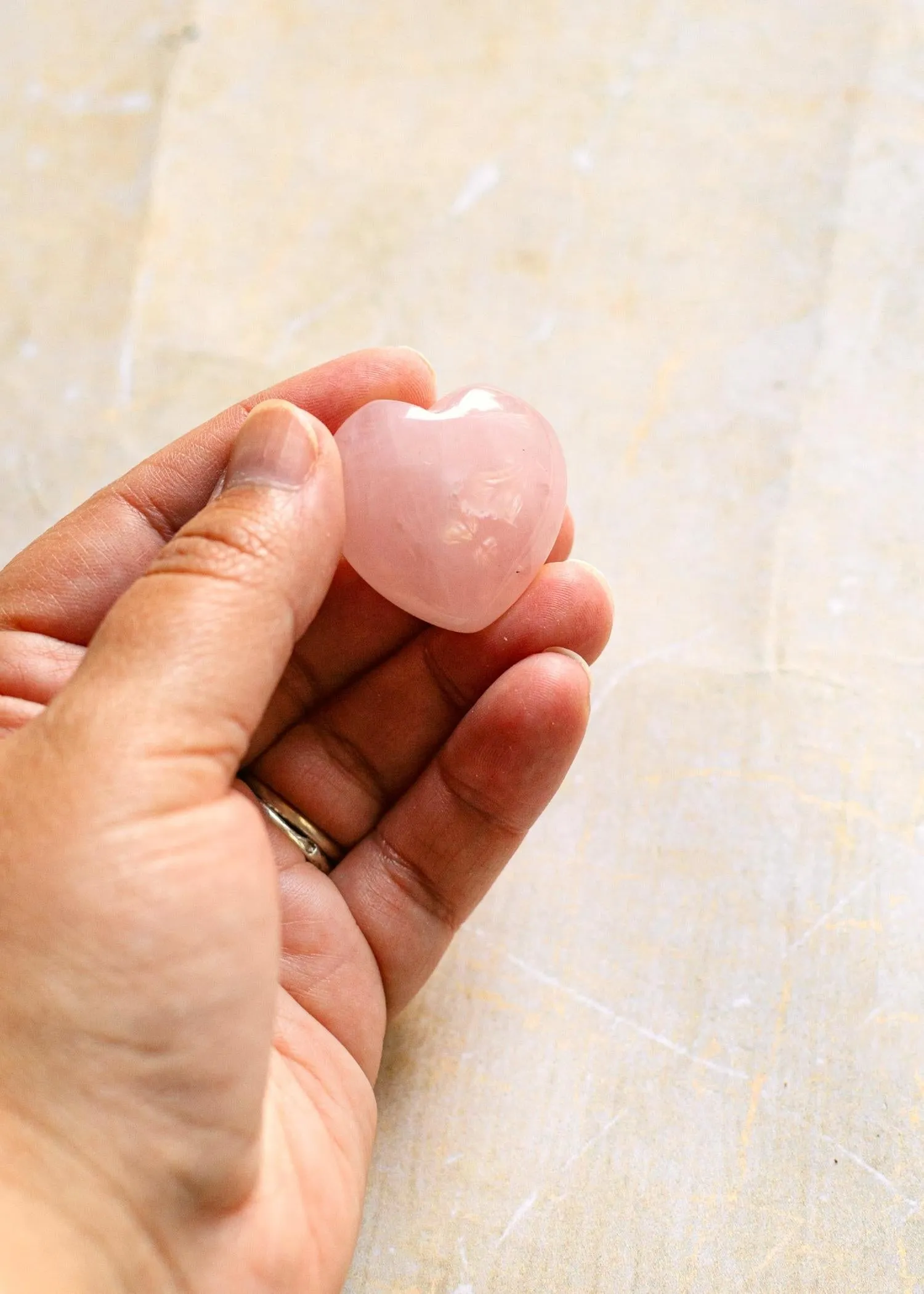 Rose Quartz Mini Heart for Love