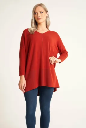 Saloos Oversized V-Neck Jumper