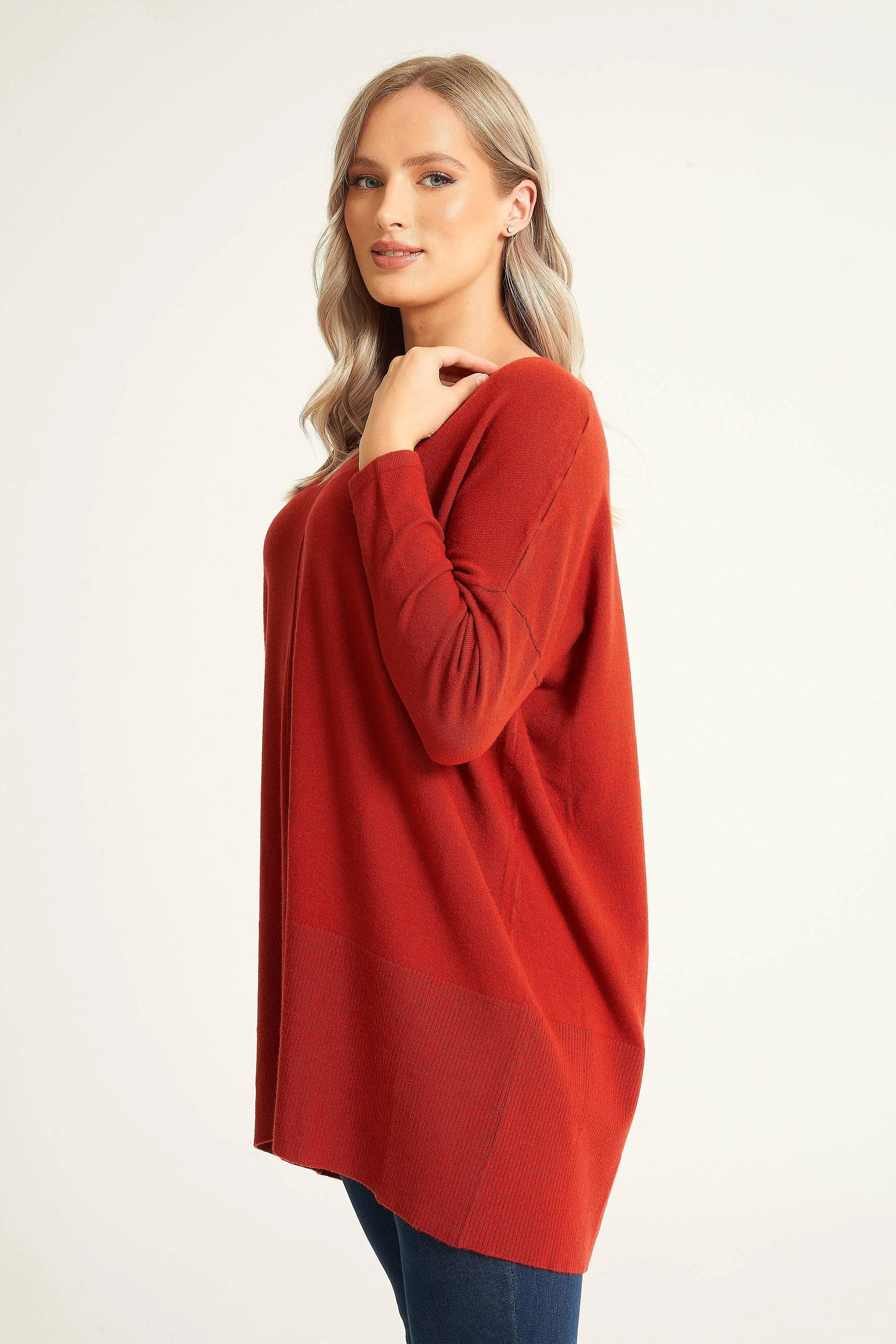 Saloos Oversized V-Neck Jumper