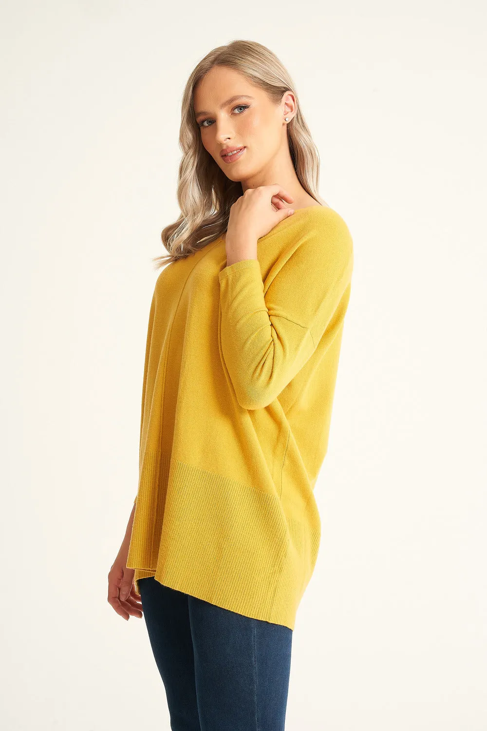 Saloos Oversized V-Neck Jumper