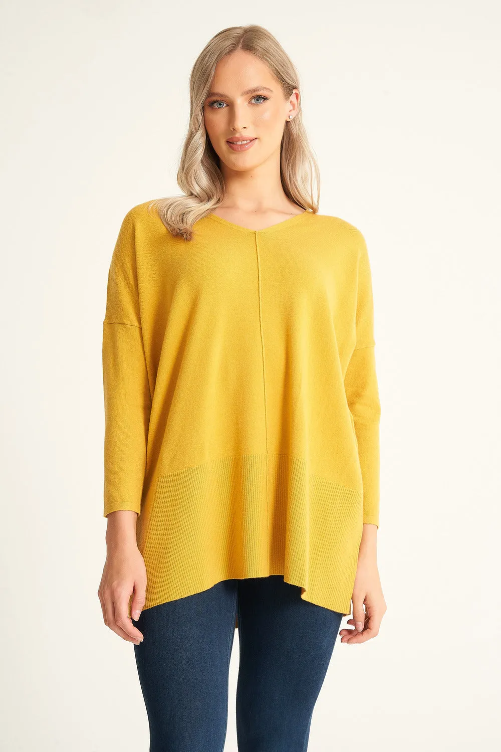 Saloos Oversized V-Neck Jumper