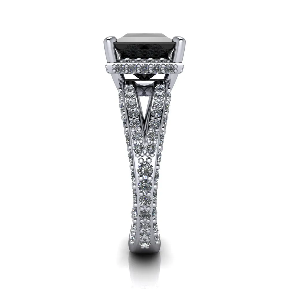 Selma No. 1 Black Diamond Engagement Ring