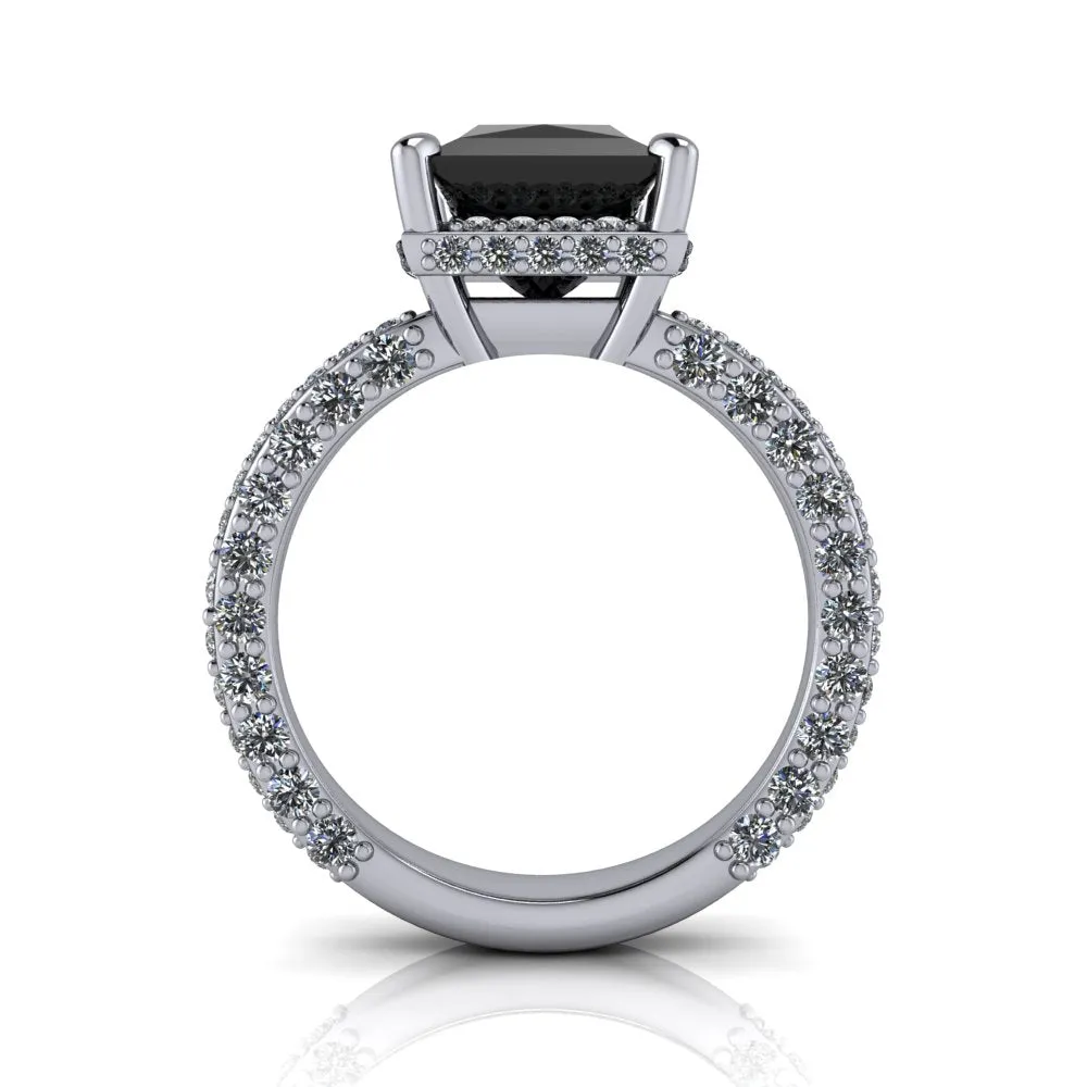 Selma No. 1 Black Diamond Engagement Ring