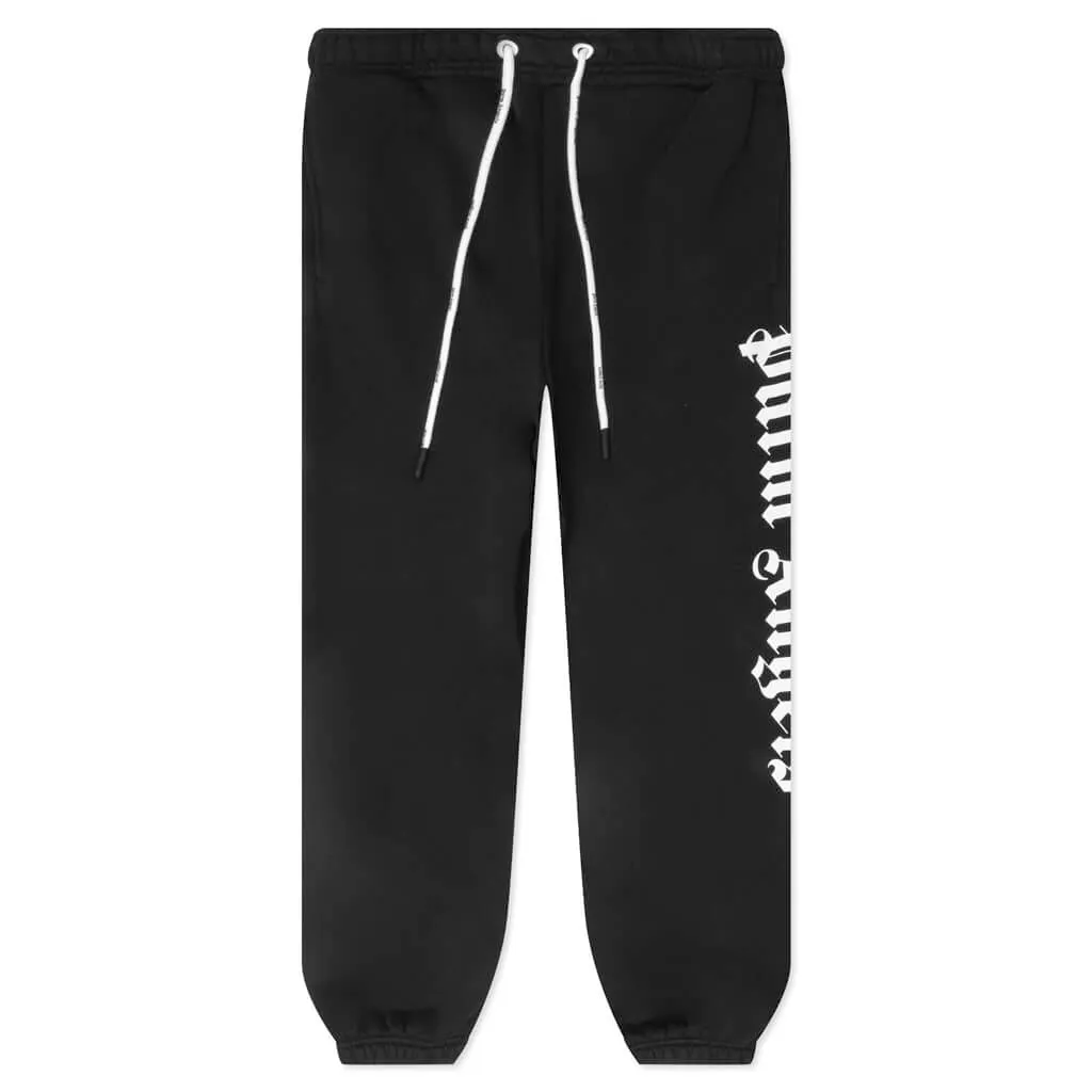 Side Logo Sweatpants - Black/White