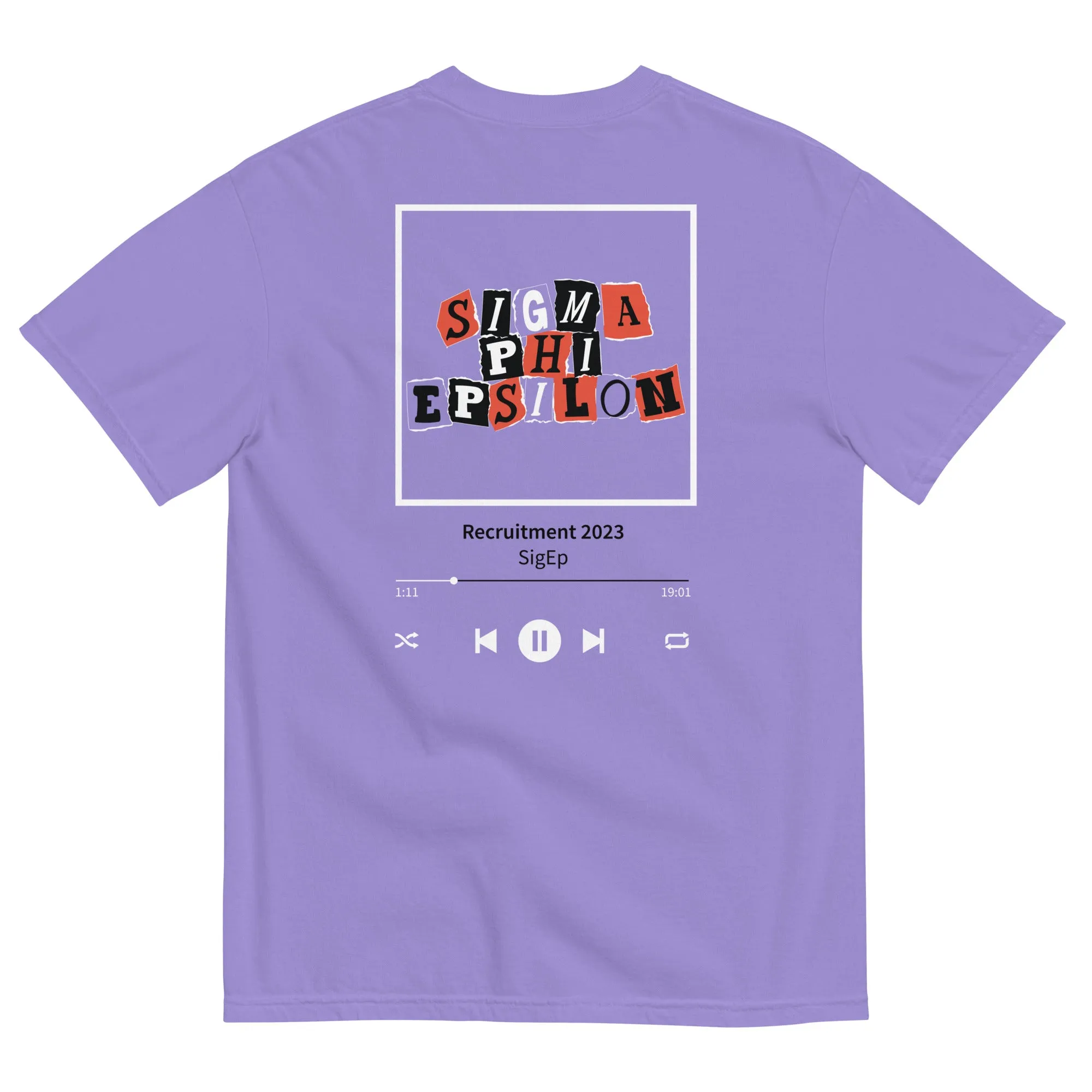 SigEp Recruitment Spotify T-Shirt by Comfort Colors (2023)