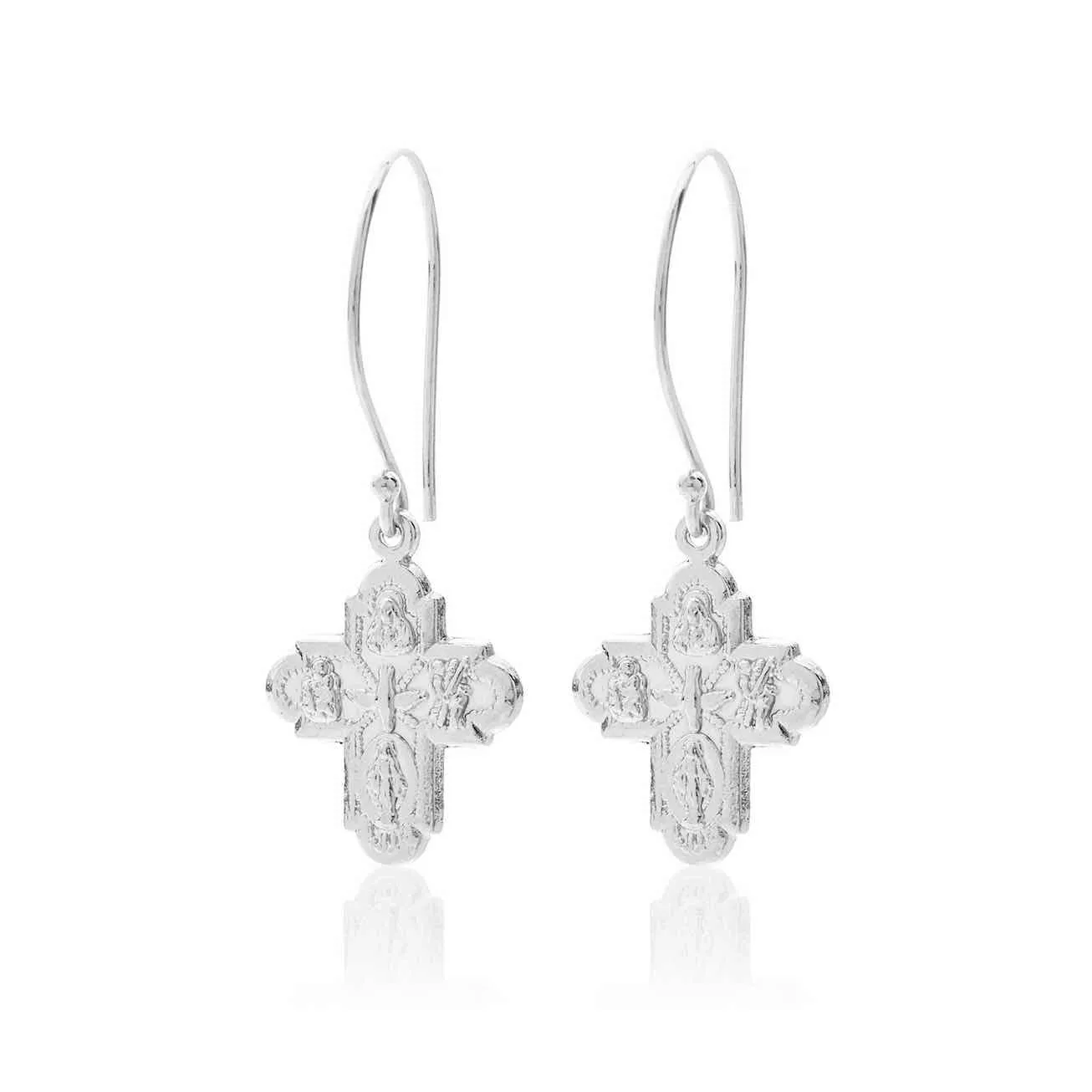 Super Cross  / Earrings / Silver