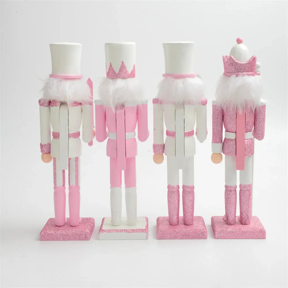 The Pink Nutcracker Soldier Figurines