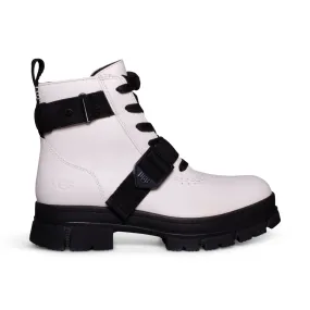 UGG Ashton Lace Up White Boots - Women's