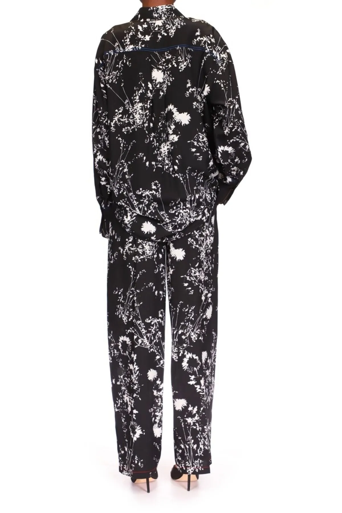 Victoria Beckham Pyjama Trouser - Floral Negative