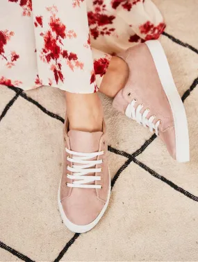 Virevolte Recycled Grain Vegan Suede Sneakers | Old Rose