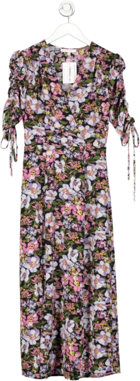 wayf Multicoloured Floral Print Maxi Dress UK XS