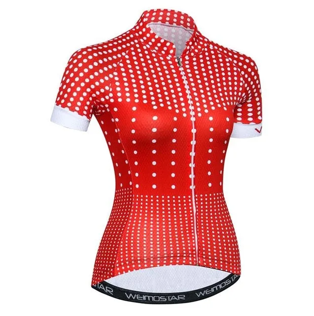 Weimostar 2018 Cycling Jersey Women Breathable Cycling Clothing Quick Dry Bicycle Clothes Pro Team Racing mtb Bike Jersey Shirt