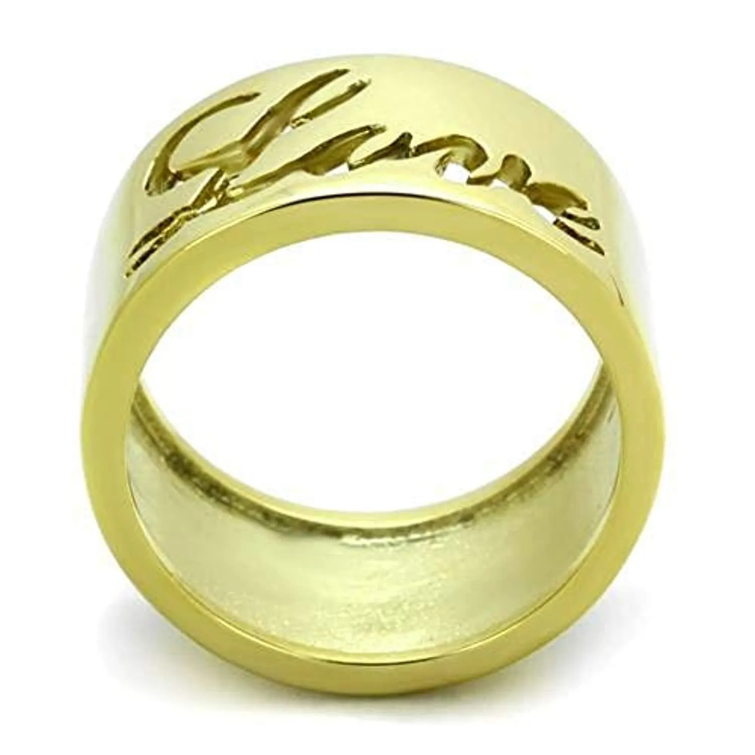 WildKlass Stainless Steel Ring IP Gold Women