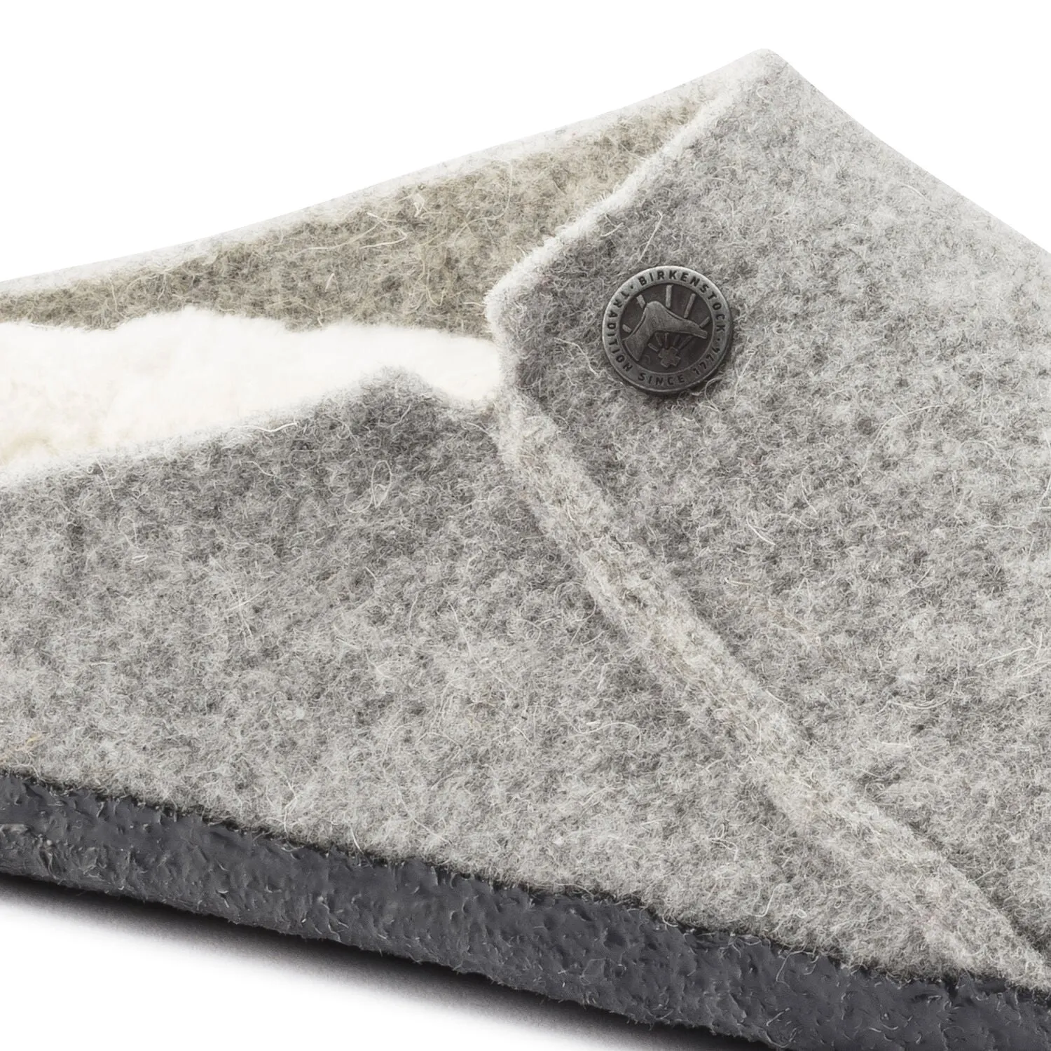 Zermatt Women - Light Grey Wool Felt Shearling